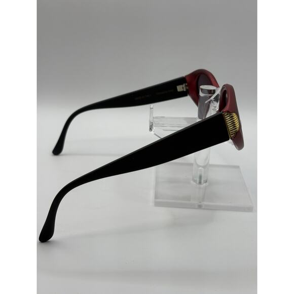 Essence 706 Raspberry Oval Sunglasses Red Black Women Made In Italy main image 6